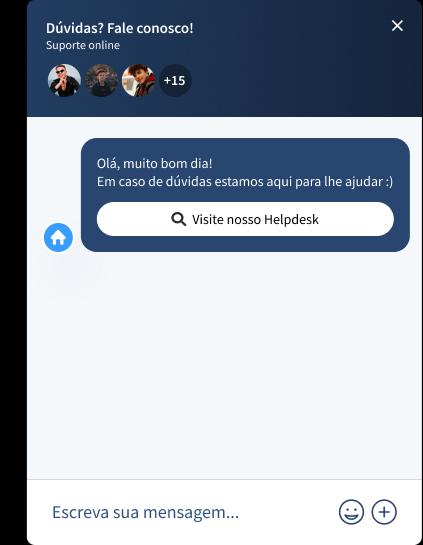 Interface de chat do sistema Jetimob