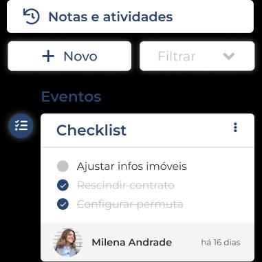 Captura de tela checklists no sistema Jetimob