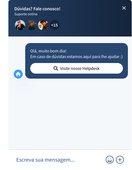 Interface de chat do sistema Jetimob