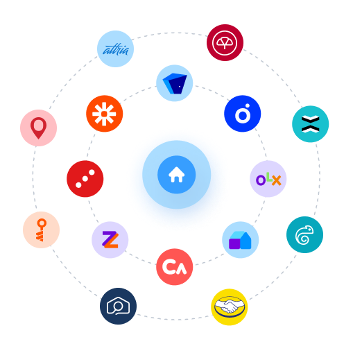 Captura de tela da interface de integrações com portais no sistema Jetimob