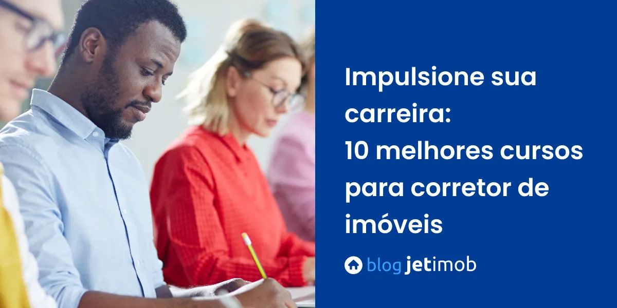 Imagem ilustrativa de profissionais realizando curso para corretor de imóveis.