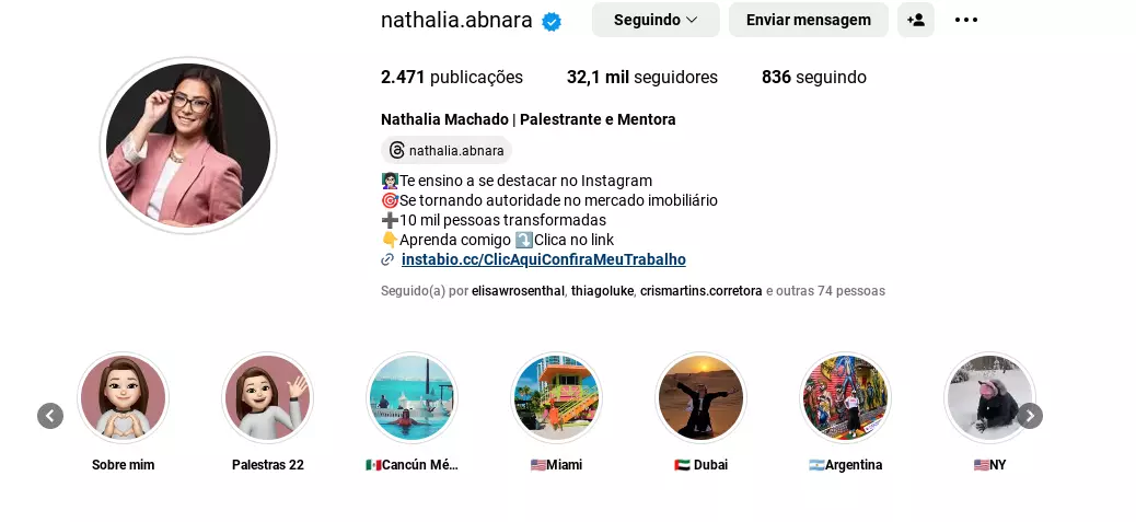 Imagem do perfil da Nathalia Machado.
