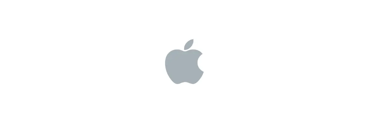 Imagem da marca da Apple.