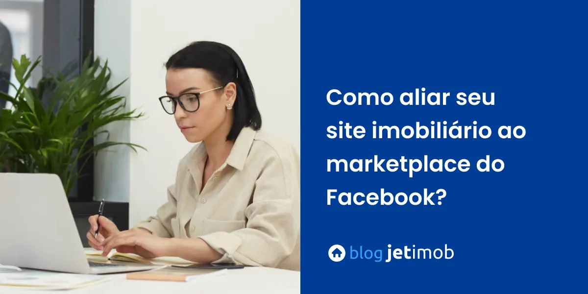 Imagem de uma corretora anunciando imóveis no marketplace do facebook.