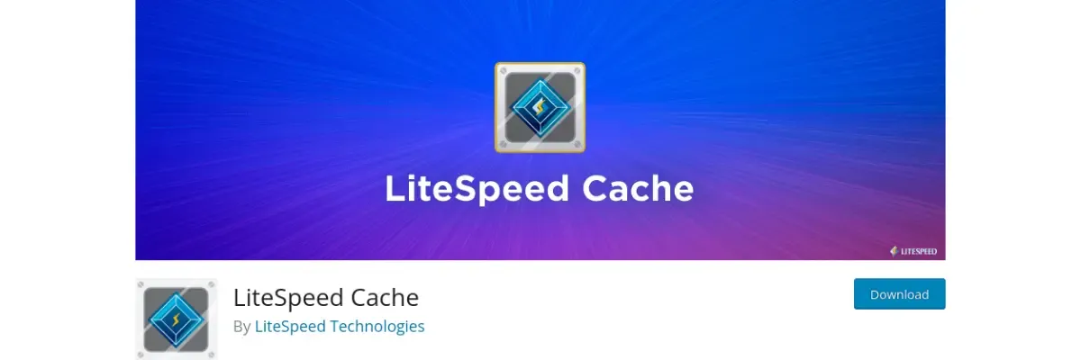 Imagem da marca do pluging LiteSpeed Cache.