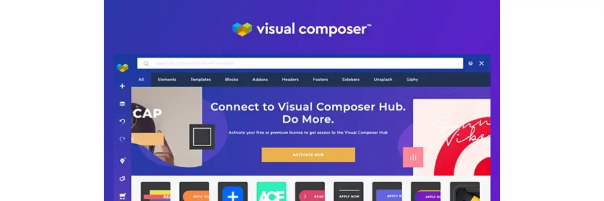Imagem da marca do pluging Visual Composer.