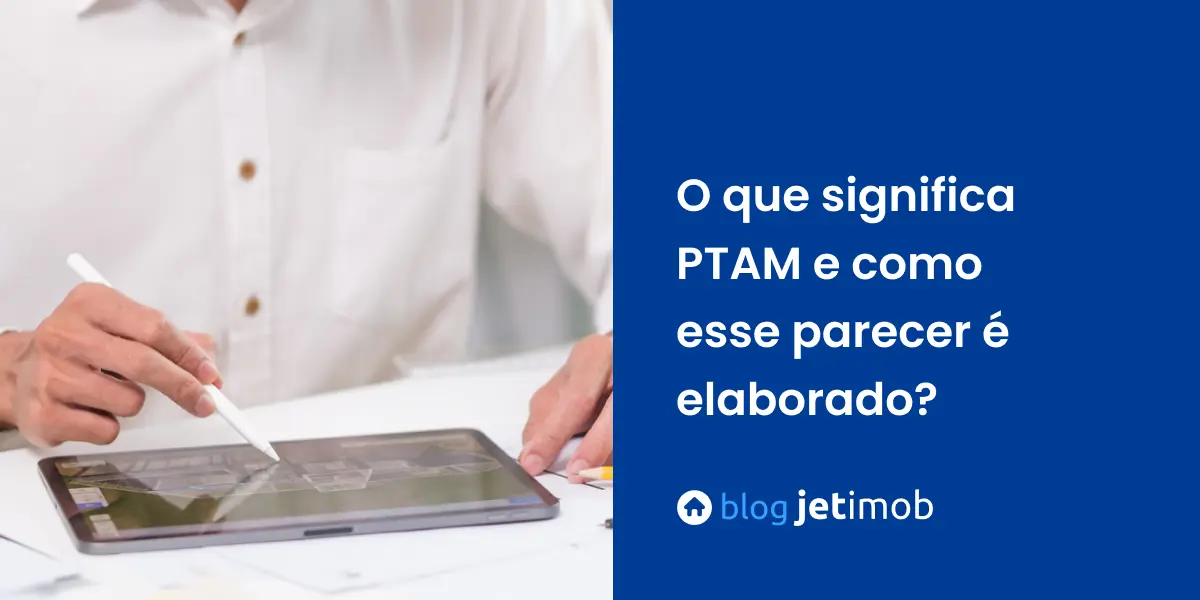 Imagem ilustrativa de um corretor realizando um ptam.