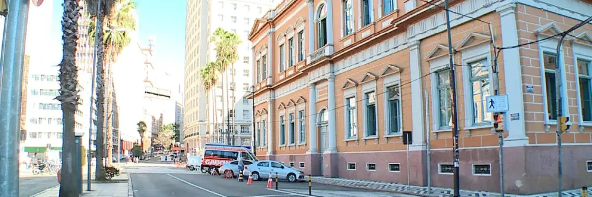 Imagem do Centro Histórico de Porto Alegre, capital do Rio Grande do Sul.