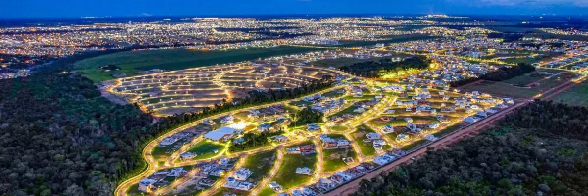 Imagem aérea de Sinop, no Mato Grosso.