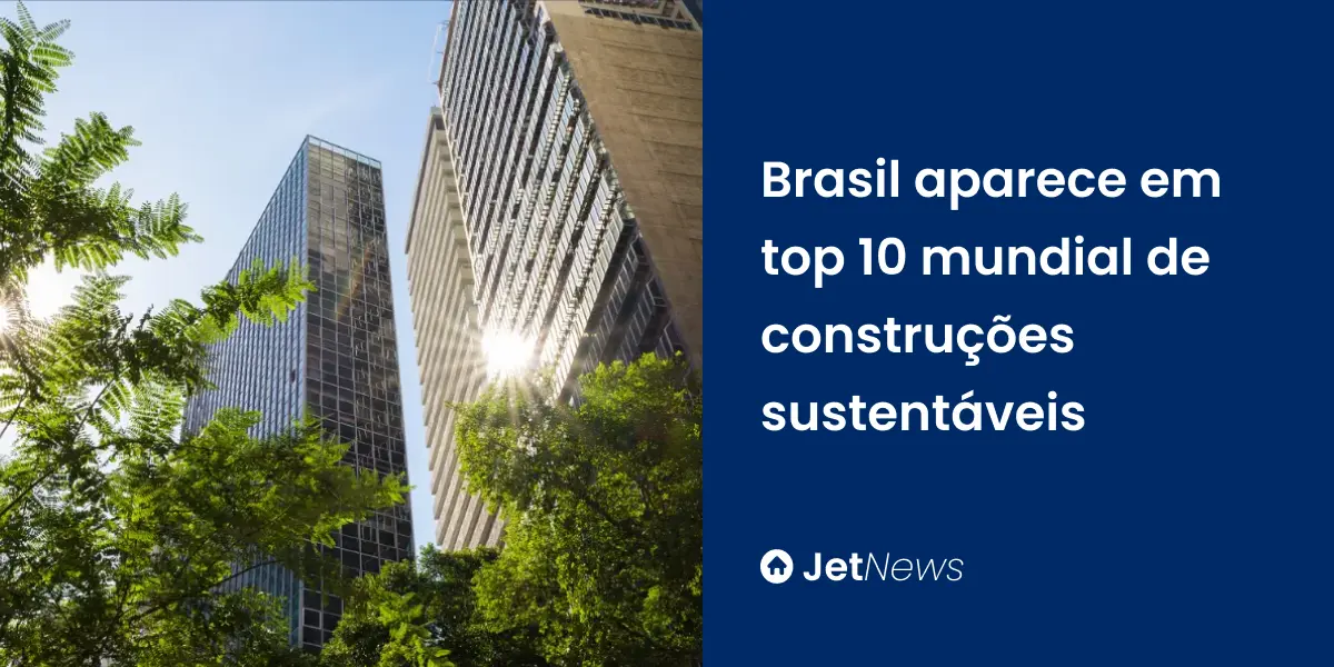 Imagem de construções sustentáveis na cidade de São Paulo.