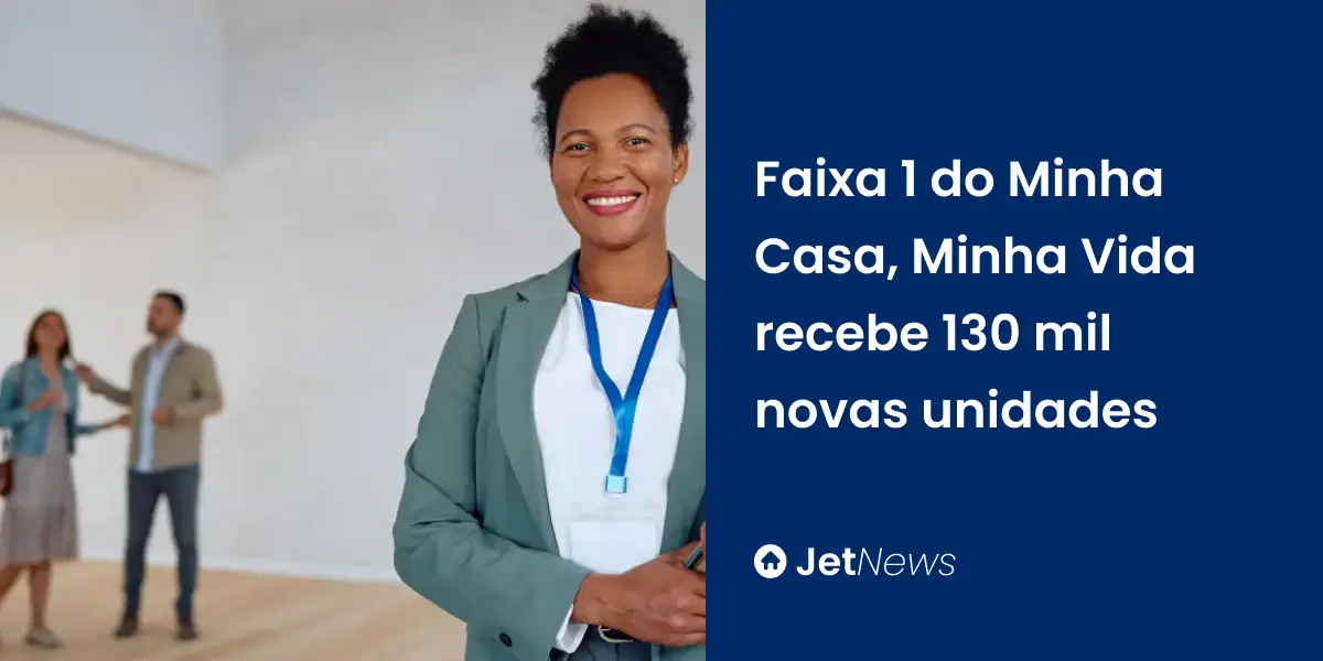 Corretora de imóveis entregando chaves de imóveis do Faixa 1 do Minha Casa, Minha Vida.