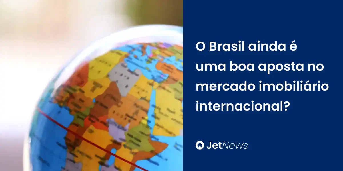 Globo terrestre mostrando os melhores lugares para investir em imóveis.
