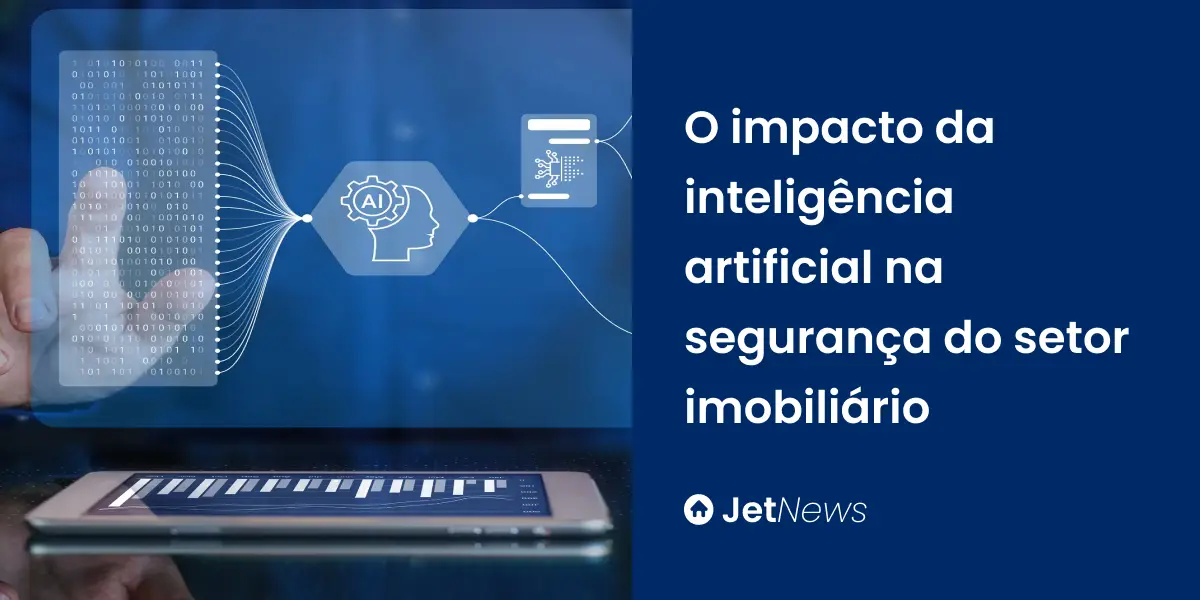 Corretor imobiliário utilizando inteligência artificial para segurança dos seus dados.