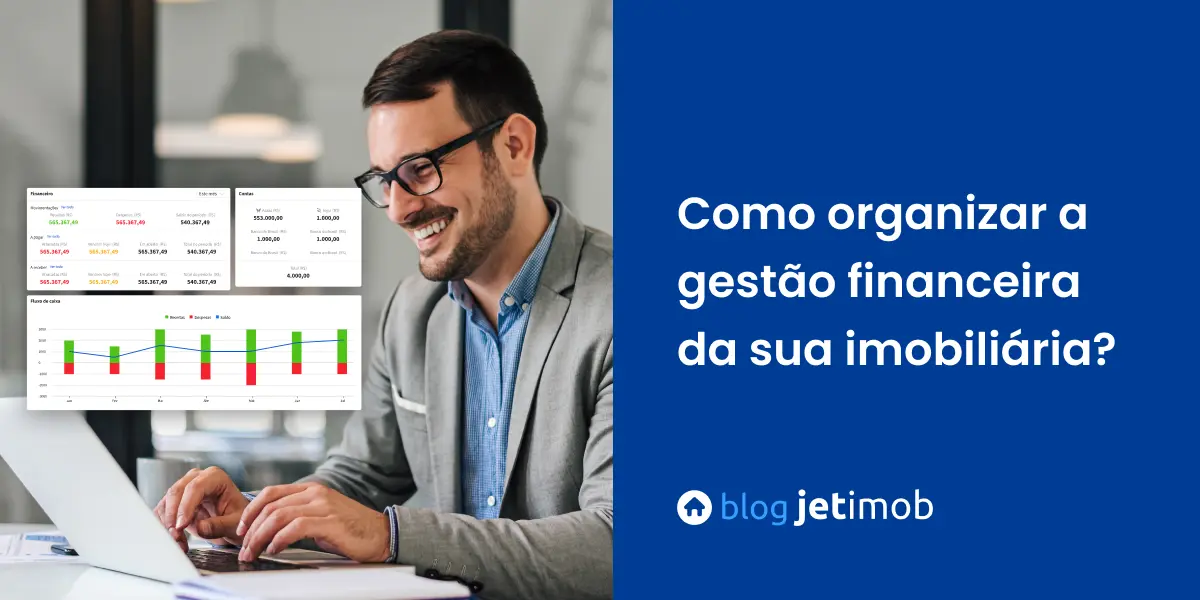 Imagem de um gestor usando a Gestão Financeira da Jetimob.