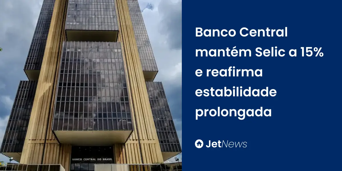 Imagem da fachada do Banco Central, em Brasília.