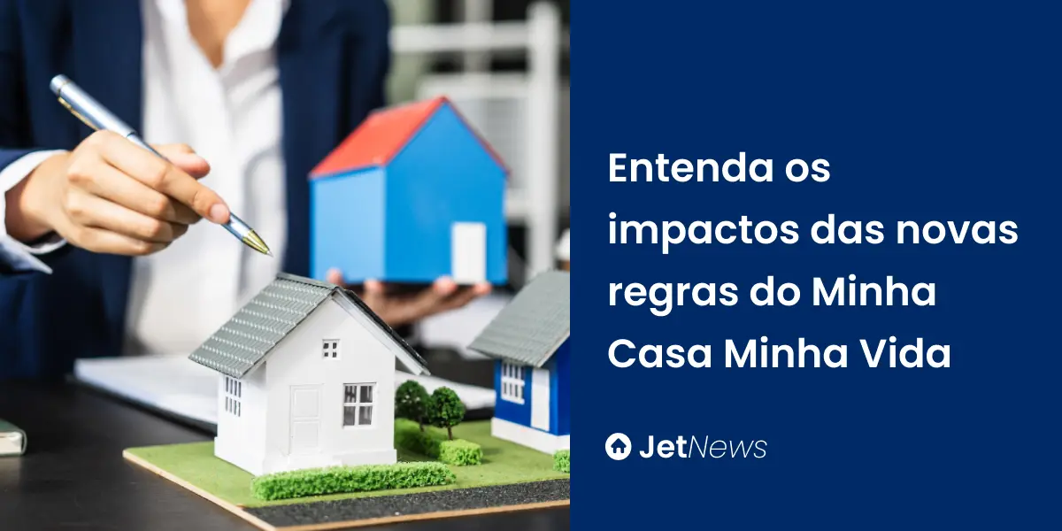Corretor imobiliário explicando para cliente sobre os impactos das novas regras do Minha Casa Minha Vida