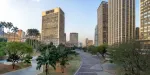 Imagem do Vale do Anhangabaú, no centro de São Paulo.